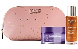 Fragrances, Perfumes, Cosmetics Set - Matis Face and Body Glamour Set (cr/50ml + dry/oil/50ml + bag)