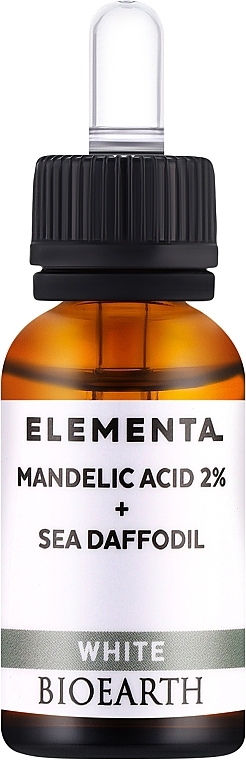 Mandelic Acid 2% + Sea Daffodil Face Serum - Bioearth Elementa White Mandelic Acid 2% + Sea Daffodil — photo N1