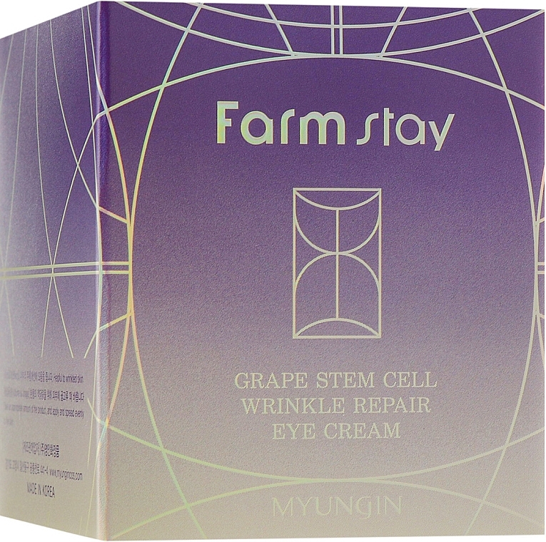 Grape Stem Cell Eye Cream - FarmStay Grape Stem Cell Wrinkle Repair Eye Cream — photo N2
