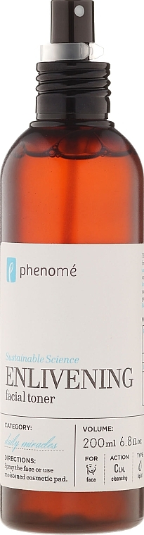 Face Spray-Tonic - Phenome Sustainable Science Enlivening Facial Toner — photo N1