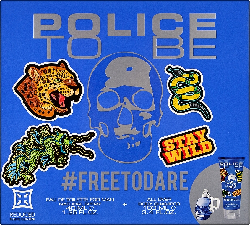 Set (edt/40ml + shampoo/100ml) - Police To Be #Freetodare — photo N1