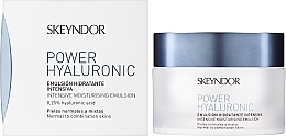 Intense Moisturizing Emulsion - Skeyndor Power Hyaluronic Intensive Moisturizing Emulsion — photo N2