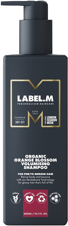 Volume Shampoo - Label.m Professional Organic Orange Blossom Volumizing Shampoo — photo N1