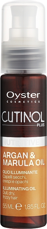 Hair Nourishing Spray Oil - Oyster Cosmetics Cutinol Plus Nutritive Argan & Marula Oil Illuminating Oil Spray — photo N1