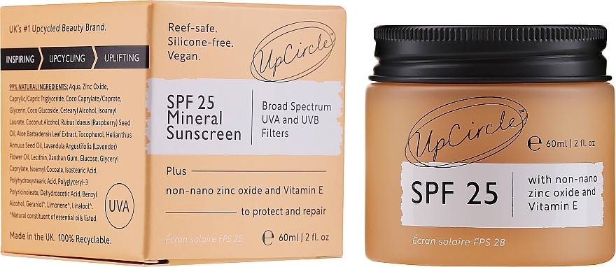 Mineral Facial Sunscreen - UpCircle SPF 25 Mineral Sunscreen — photo N2