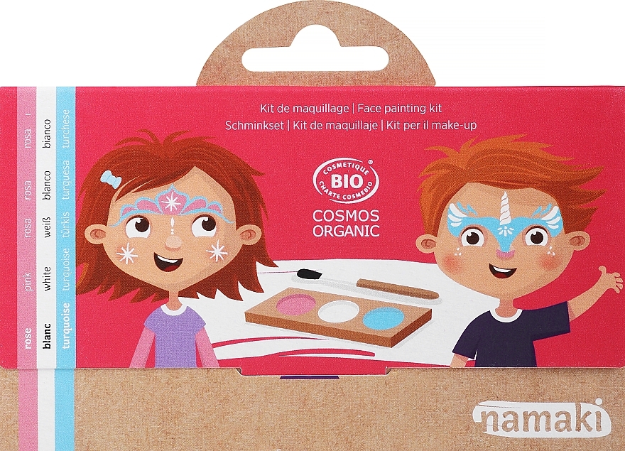 Kids Aqua Makeup Set - Namaki Princess & Unicorn 3-Color Face Painting Kit — photo N1