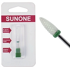 Fragrances, Perfumes, Cosmetics Ceramic Nail Drill CS3 'Flame', hard, green - Sunone