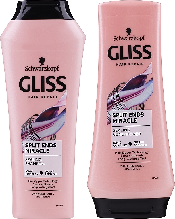 Set - Gliss Kur Split Ends Miracle Lovable & Strong Hair — photo N2