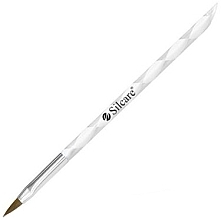 Fragrances, Perfumes, Cosmetics Spiral Acrylic Brush #4, white - Silcare Brush For Acrylic