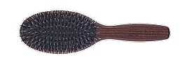 Fragrances, Perfumes, Cosmetics Oval Pneumatic Walnut Hairbrush  - 3ME Maestri Prestige