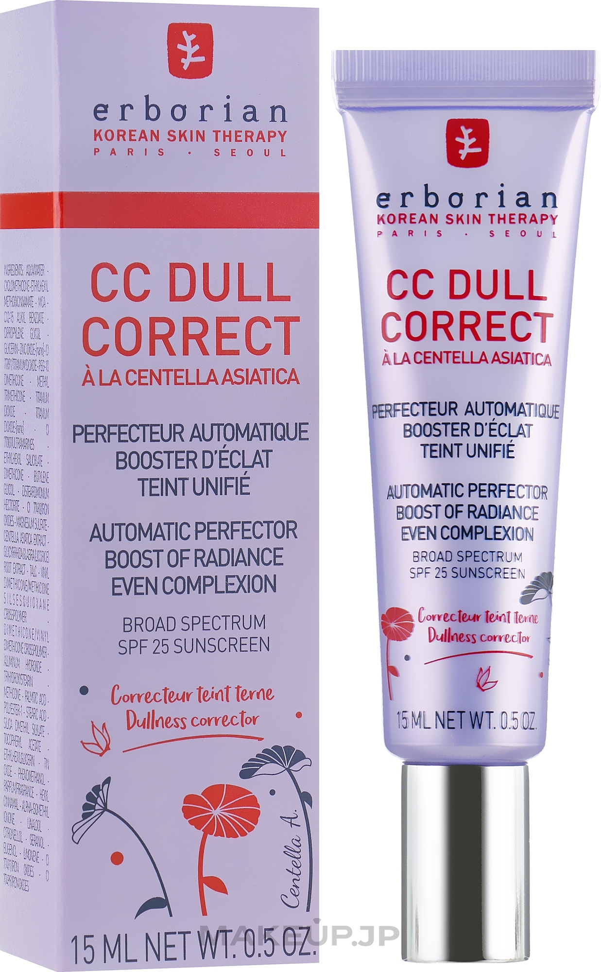 Correcting Face Cream - Erborian CC Dull Correct SPF 25 — photo 15 ml