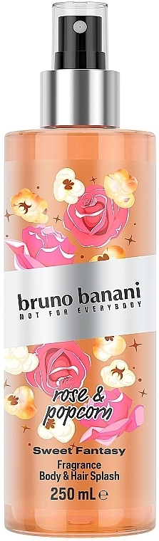 Bruno Banani Sweet Fantasy Rose & Popcorn Body & Hair Splash - Body Spray — photo N1