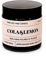 Fragrances, Perfumes, Cosmetics Scented Soy Candle 'Cola & Lemon' - Koszyczek Natural Cola & lemon