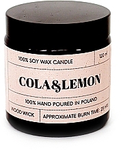 Scented Soy Candle 'Cola & Lemon' - Koszyczek Natural Cola & lemon — photo N1