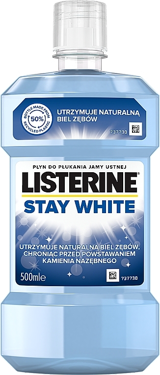 Mouthwash "Teeth Whiteness" - Listerine Stay White — photo N1