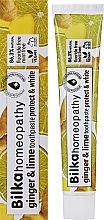 Homeopathic Toothpaste "Ginger and Lemon" - Bilka Homeopathy Ginger And Lime Toothpaste — photo N1