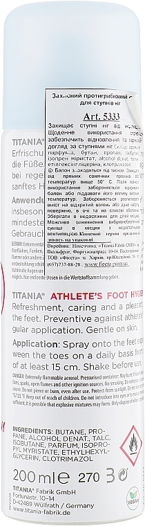 Anti-Fungal Protective Foot Spray - Titania Foot Care Spray — photo N2