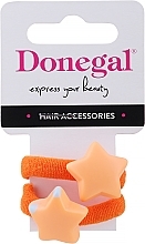 Fragrances, Perfumes, Cosmetics Hair Ties, FA-5633, orange stars - Donegal