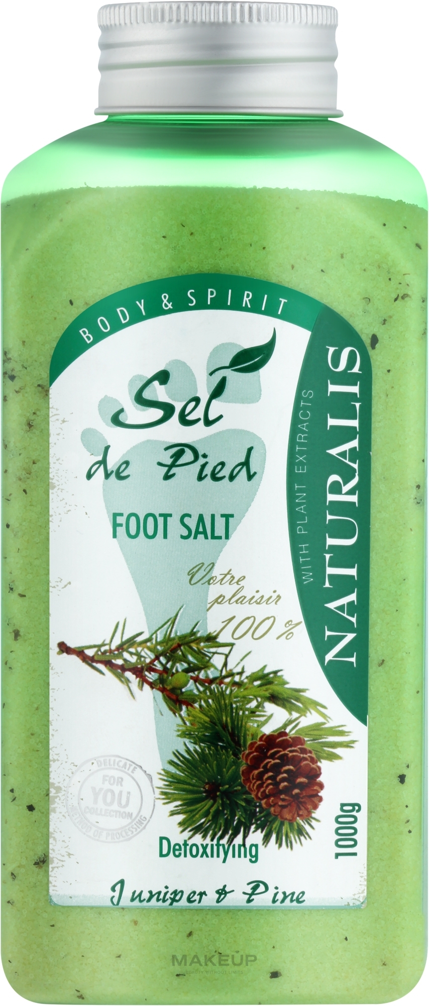 Foot Salt Bath - Naturalis Sel de Pied Juniper And Pine Foot Salt — photo 1000 g