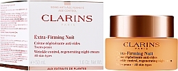 Fragrances, Perfumes, Cosmetics Firming Anti-Wrinkle Night Cream - Clarins Extra-Firming Night All Skin Types