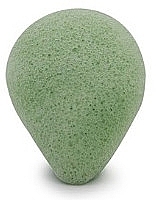 Fragrances, Perfumes, Cosmetics Face Wash Sponge, drop "Green Tea" - Bebevisa Konjac Sponge