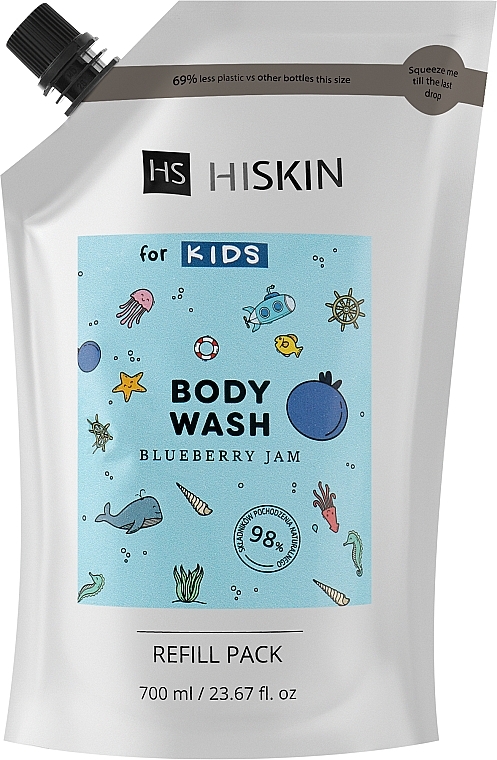 Blueberry Jam Kids Body Wash - HiSkin Kids Body Wash Blueberry Jam (refill) — photo N1