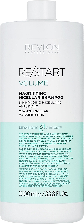 Volumizing Hair Shampoo - Revlon Professional Restart Volume Magnifying Micellar Shampoo — photo N2