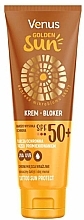 Fragrances, Perfumes, Cosmetics Sunscreen Cream SPF 50 - Venus Golden Sun Blocker Cream SPF 50