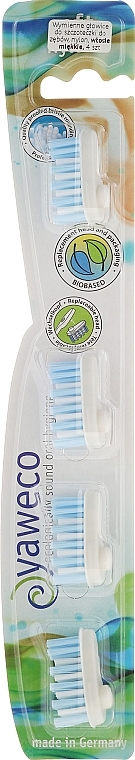 Replacement Toothbrush Heads, soft - Yaweco Toothbrush Heads Nylon Soft — photo N5