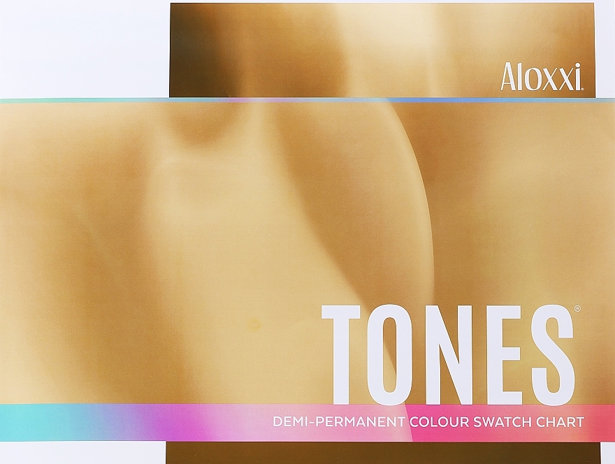 Hair Color Palette - Aloxxi Tones Semi-Permanent Colour Swatch Chart — photo N1