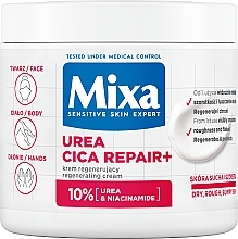 Fragrances, Perfumes, Cosmetics Revitalizing Body Cream - Mixa Urea Cica Repair+ Regenerating Cream