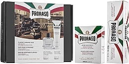 Fragrances, Perfumes, Cosmetics Set - Proraso White Line (sh/cr/150ml + ash/balm/100ml)