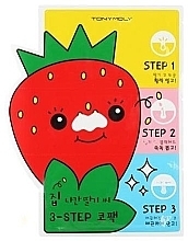 Fragrances, Perfumes, Cosmetics Anti-Blackhead Nose Patch - Tony Moly Homeless Strawberry Seeds 3-step Nose Pack