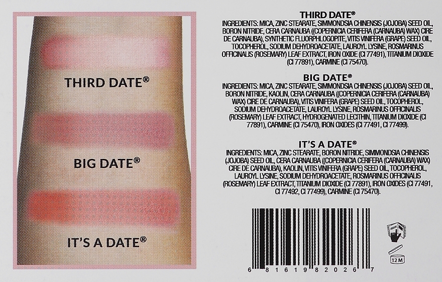 Set - theBalm Date Night Blush Set (blush/3x6.5g) — photo N3