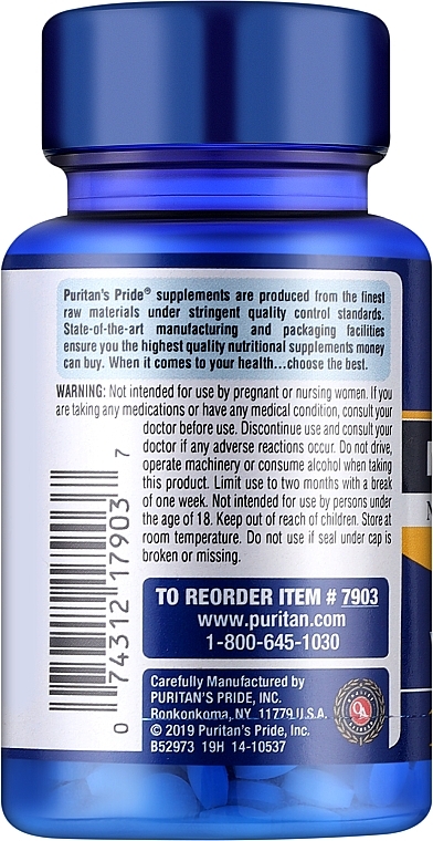 Melatonin Dietary Supplement, 3 mg - Puritan's Pride Melatonin — photo N2