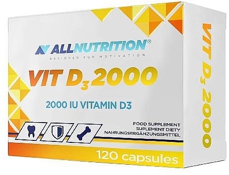 GIFT! Vitamin D3 - AllNutrition Vitamin D3 2000 — photo N1