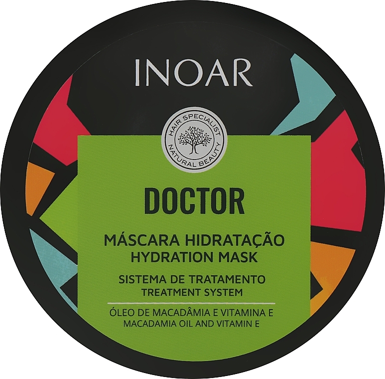 Hair Mask 'Flax Oil & Vitamin E' - Inoar Doktor Hydration Mask — photo N2