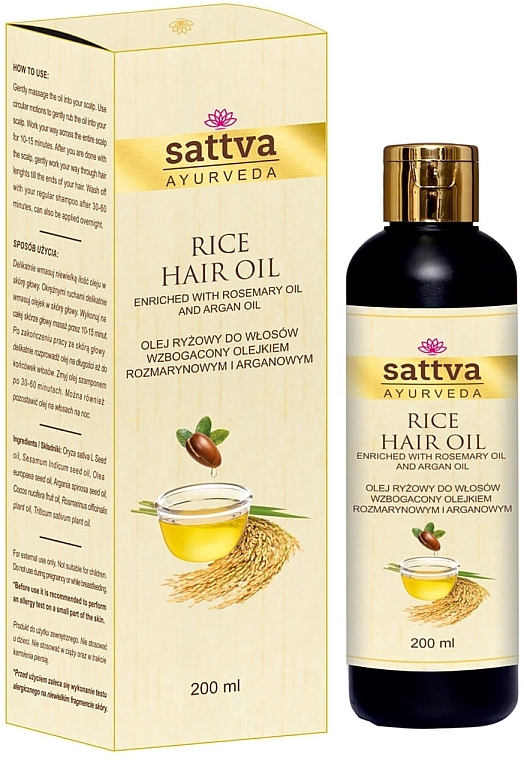 Rice Hair Oil - Sattva Rice Hair Oil — photo N4