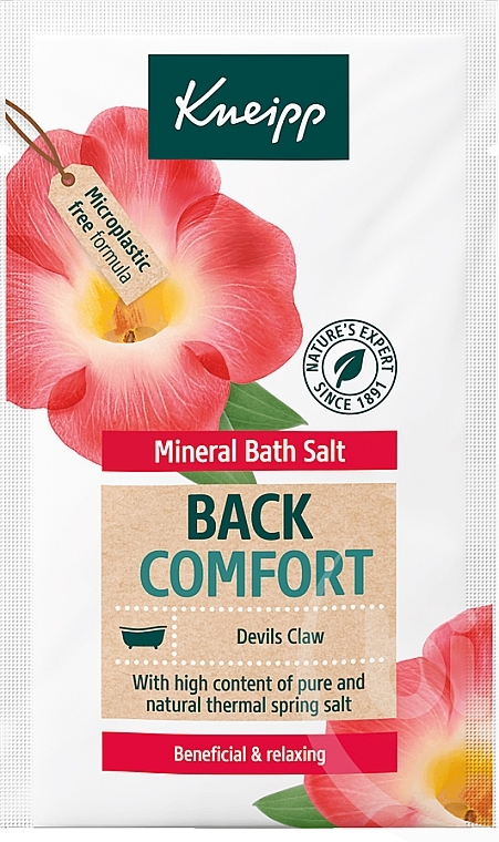 Back Comfort Bath Salt - Kneipp Mineral Bath Salt Back Comfort Devils Claw — photo N1