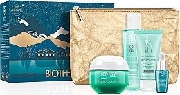 Fragrances, Perfumes, Cosmetics Set - Biotherm Aquasource (f/gel/50ml + lotion/100ml + foam/50ml + elixir/7ml + bag)