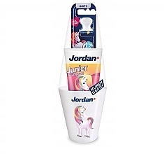 Fragrances, Perfumes, Cosmetics Set - Jordan Junior Set (toothpaste/50ml + toothbrush/1pc + cup)