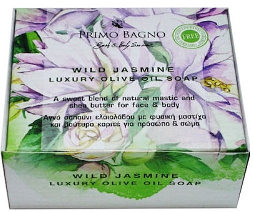 Face & Body Soap with Olive Oil - Primo Bagno Wild Jasmine Luxury Olive Oil Soap — photo N1