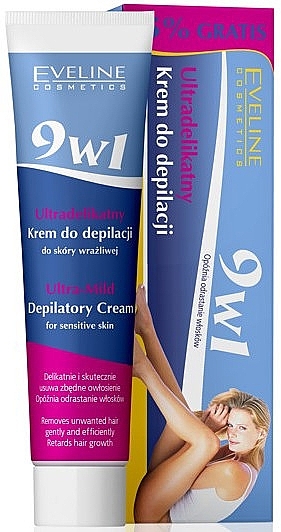 Ultradelicate Depilatory Cream 9-in-1 - Eveline Cosmetics — photo N1