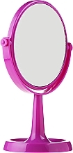 Stand Mirror 85734, round, 15.5 cm, purple - Top Choice Colours Mirror — photo N1