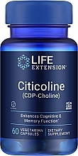 Citicoline Dietary Supplement - Life Extension Cognizin CDP-Choline Caps, 250 mg — photo N1