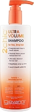 Volumizing Shampoo with Mandarine and Papaya Oil - Giovanni 2 Chic Ultra-Volume TanGerine Papaya Butter — photo N3