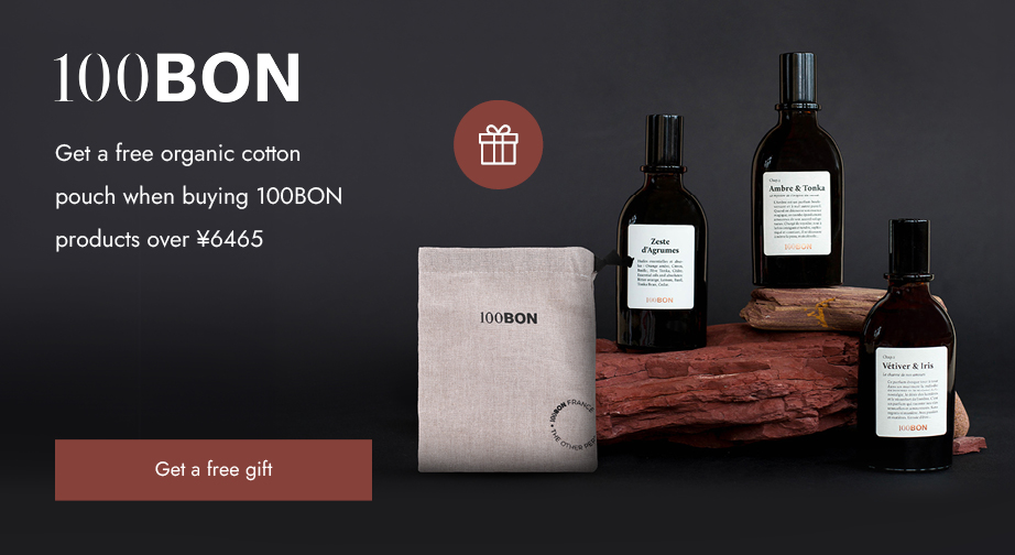 Spend over ¥6465 on 100BON products and get a free organic cotton pouch