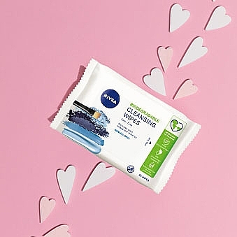 Refreshing Face Wipes, 25pcs - NIVEA 3 in 1 Cleansing Wipes — photo N4