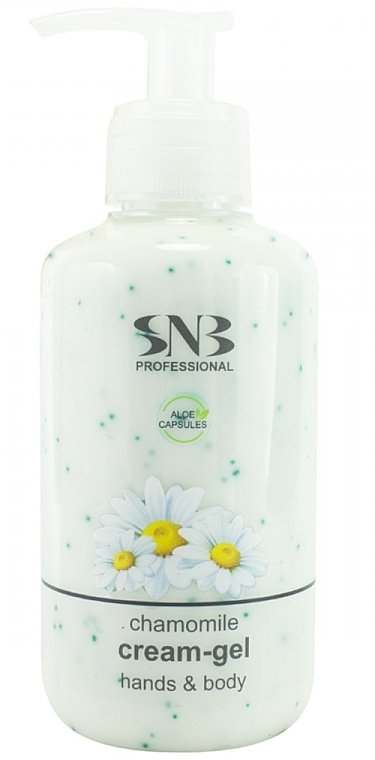 Hands And Body Cream-Gel Summer Care with Aloe Vera Spheres and Chamomile Extract - SNB Professional Hand And Body Cream-Gel Summer Care With Aloe Vera Spheres And Chamomile Extract — photo N1