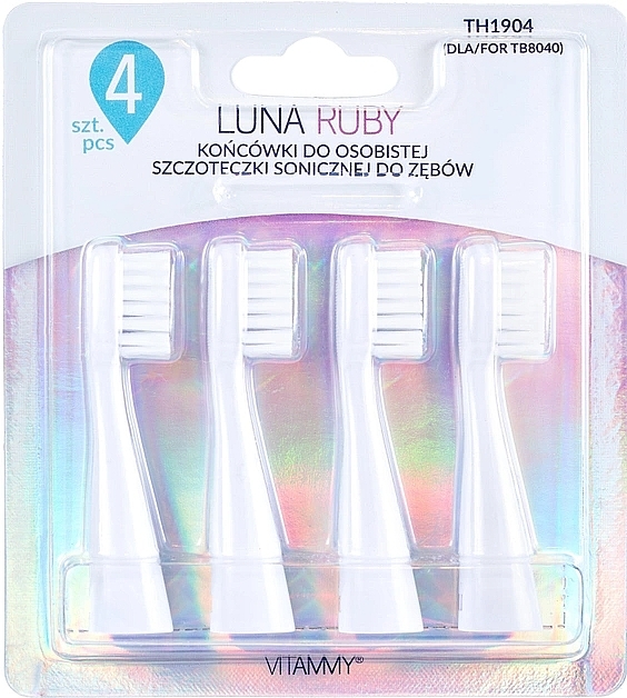 Electric Toothbrush Heads, TH1904 - Vitammy Luna Ruby — photo N1